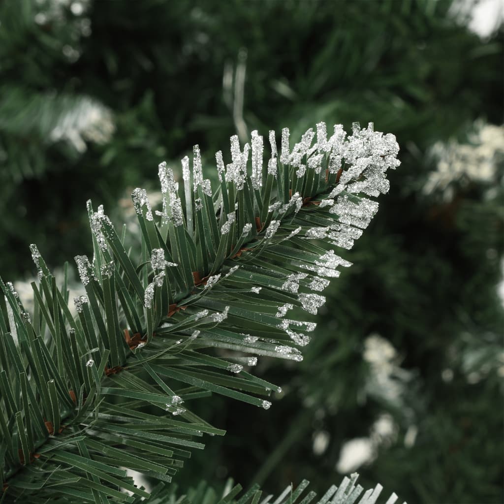 Forhåndsbelyst kunstig juletre med kongler 210 cm