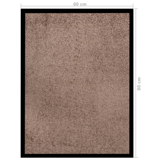 Dørmatte brun 60x80 cm