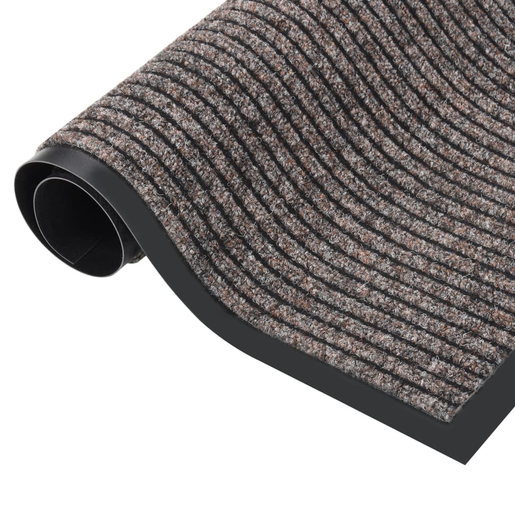 Dørmatte stripet beige 40x60 cm