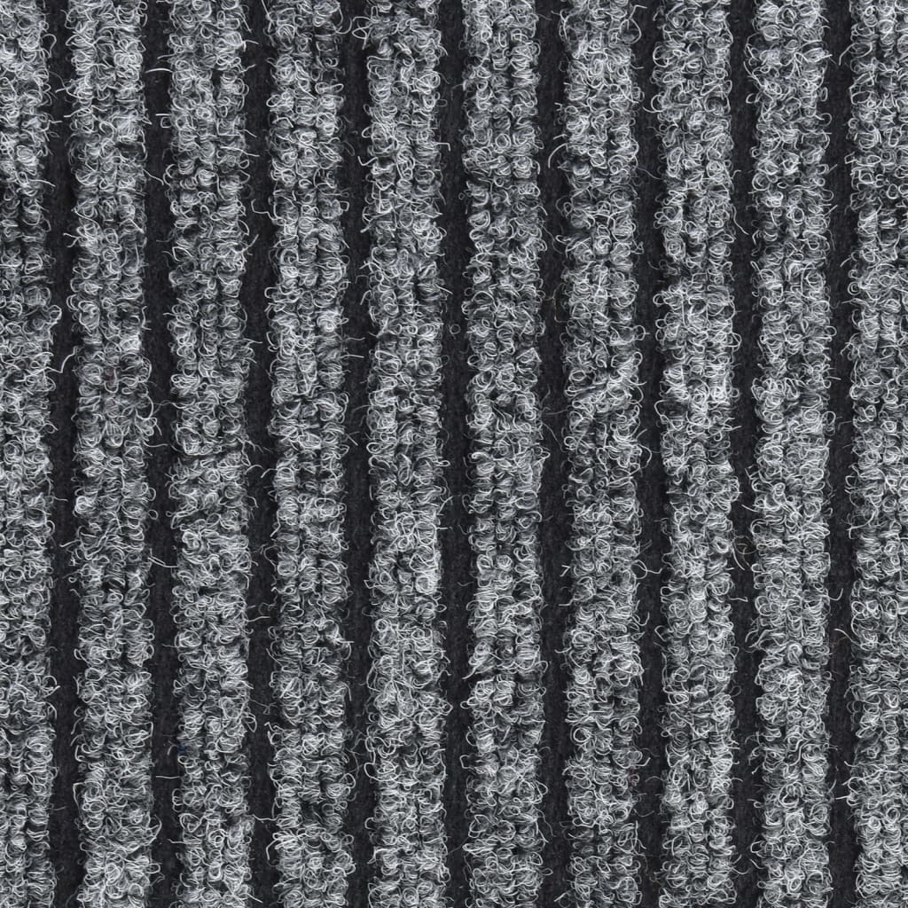 Dørmatte stripet grå 60x80 cm