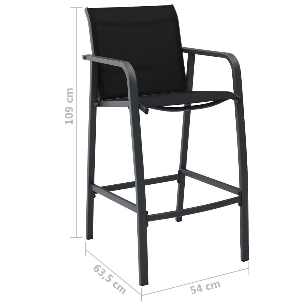 Hagebarsett 3 deler svart