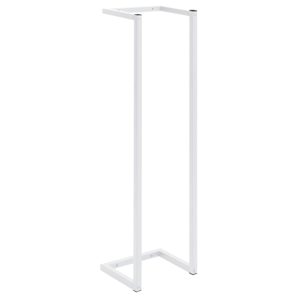 Håndklestativ 25x20x95 cm stål hvit