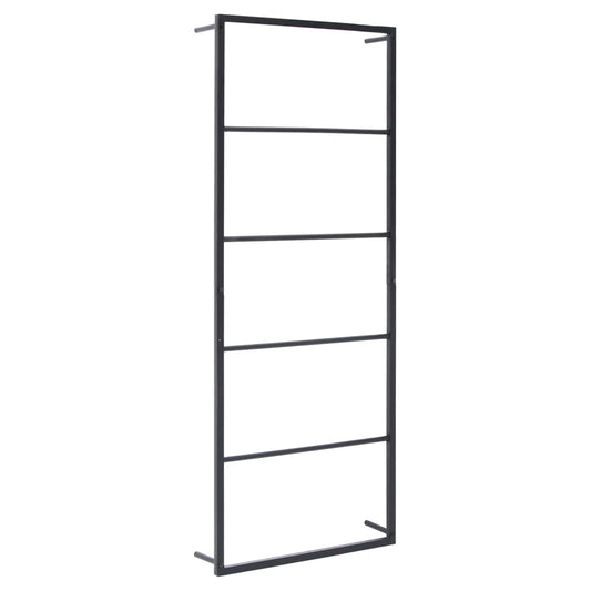 Håndklestativ 45x10x115 cm stål svart