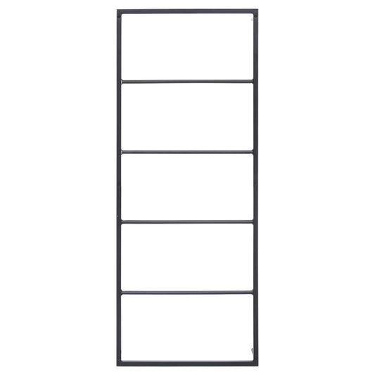 Håndklestativ 45x10x115 cm stål svart