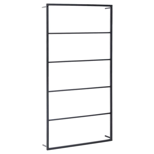 Håndklestativ 60x10x116 cm stål svart