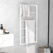 Håndklestativ hvit 60x10x116 cm stål