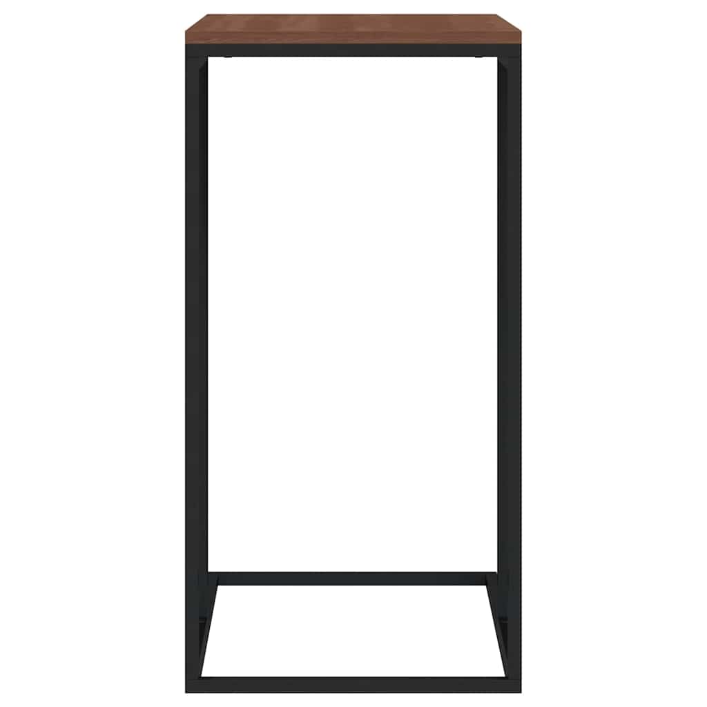 Sidebord svart 40x30x59 cm konstruert tre