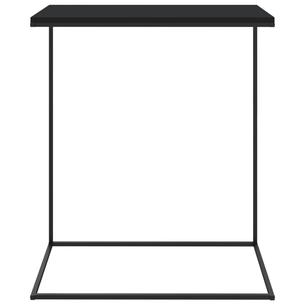 Sidebord svart 55x35x66 cm konstruert tre