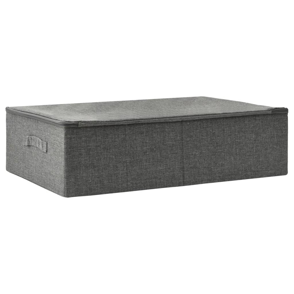 Oppbevaringsboks stoff 70x40x18 cm antrasitt