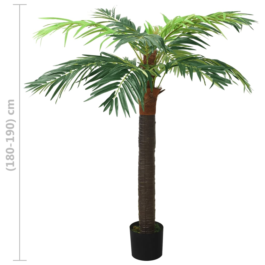 Kunstig Phoenix-palme med potte 190 cm grønn