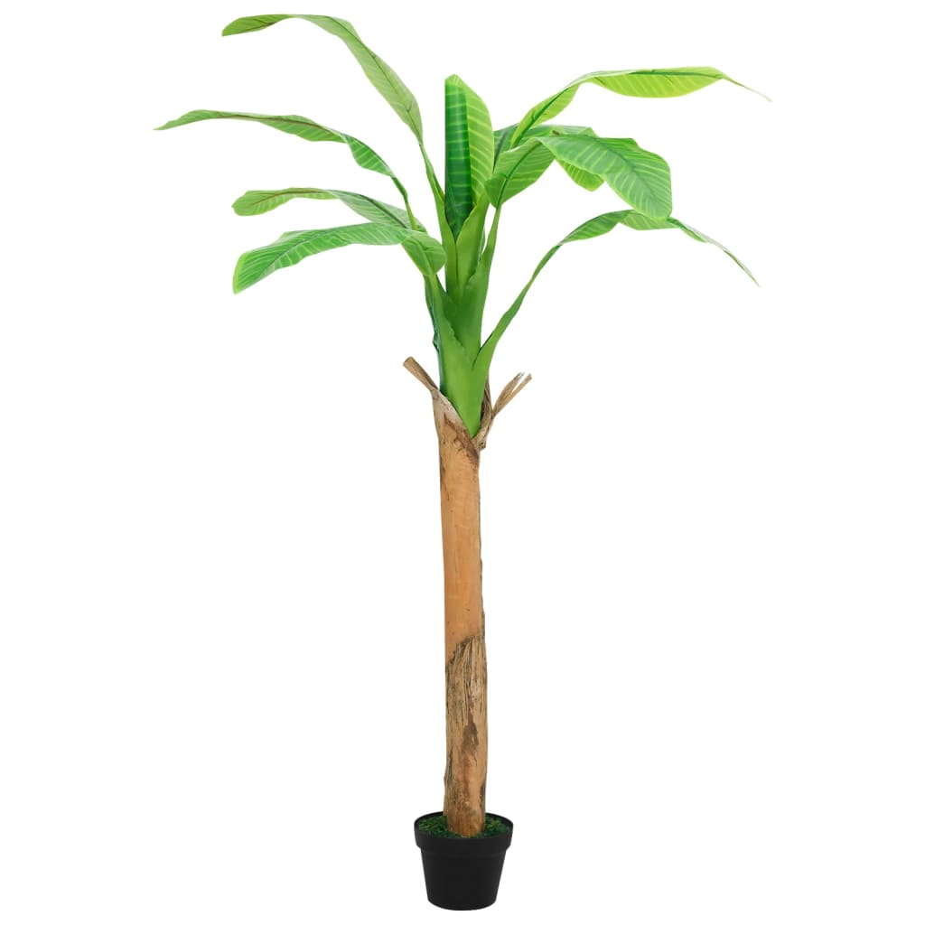 Kunstig banantre med potte 180 cm grønn vidaXL