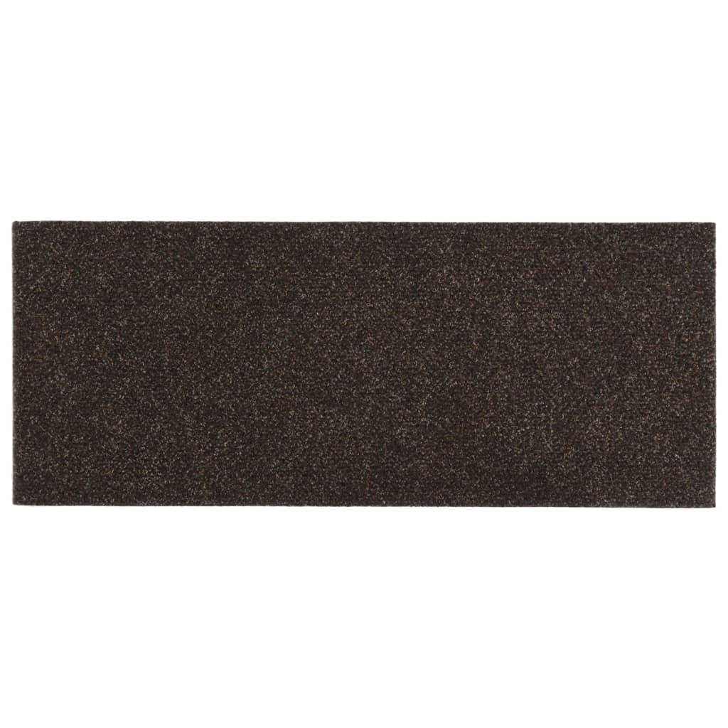 Trappematter selvklebende 15 stk 60x25 cm mørkebrune rektangulære