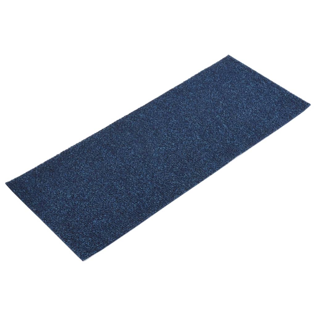 Trappematter selvklebende 15 stk 60x25 cm marineblå rektangulære