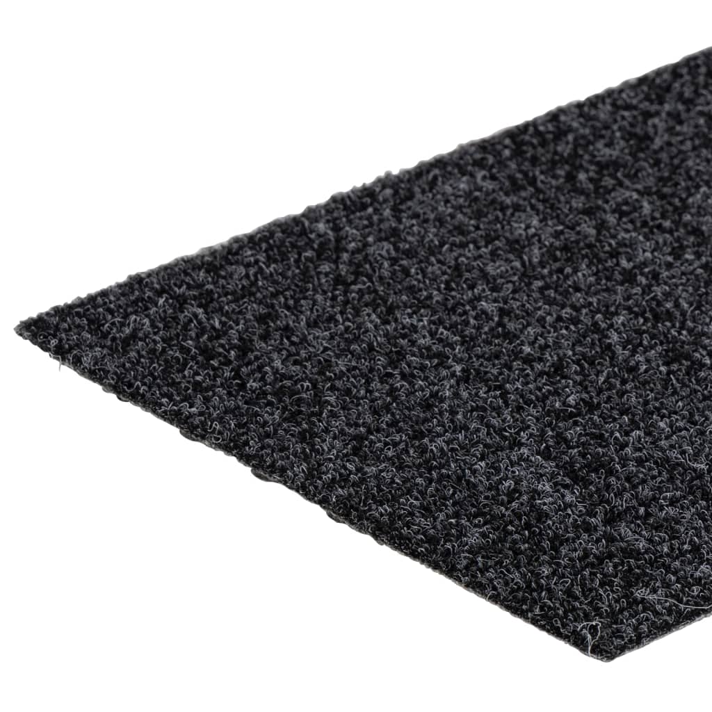 Trappematter selvklebende 15 stk 76x20 cm mørkegrå rektangulære