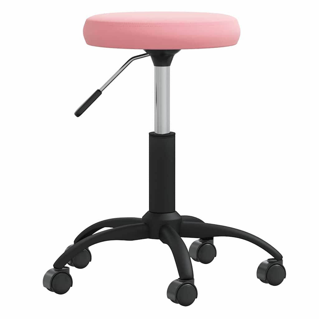 Kontorstol rosa fløyel