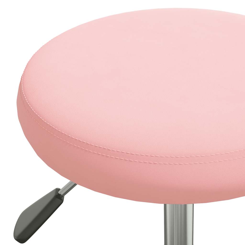 Kontorstol rosa fløyel