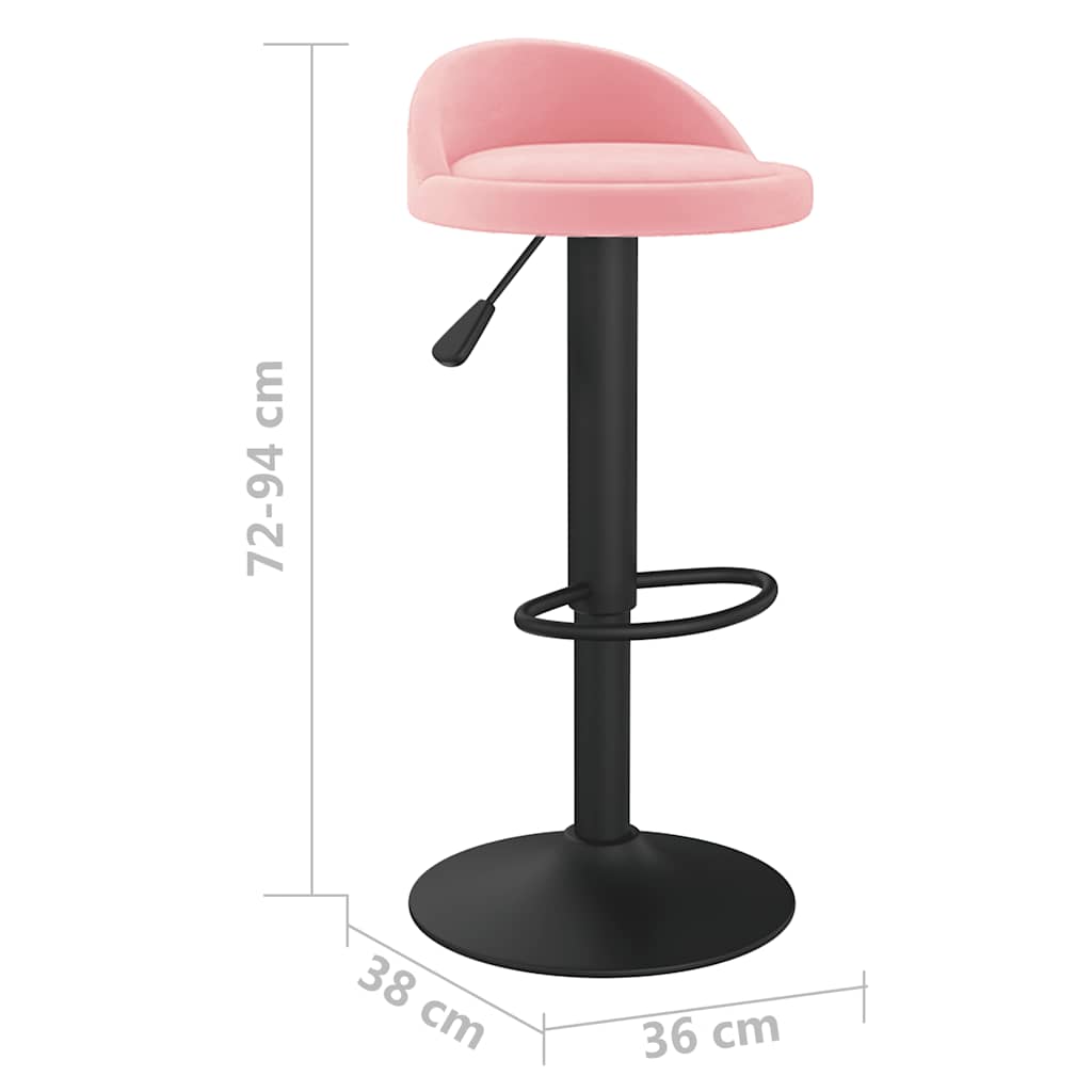 Barkrakk rosa fløyel