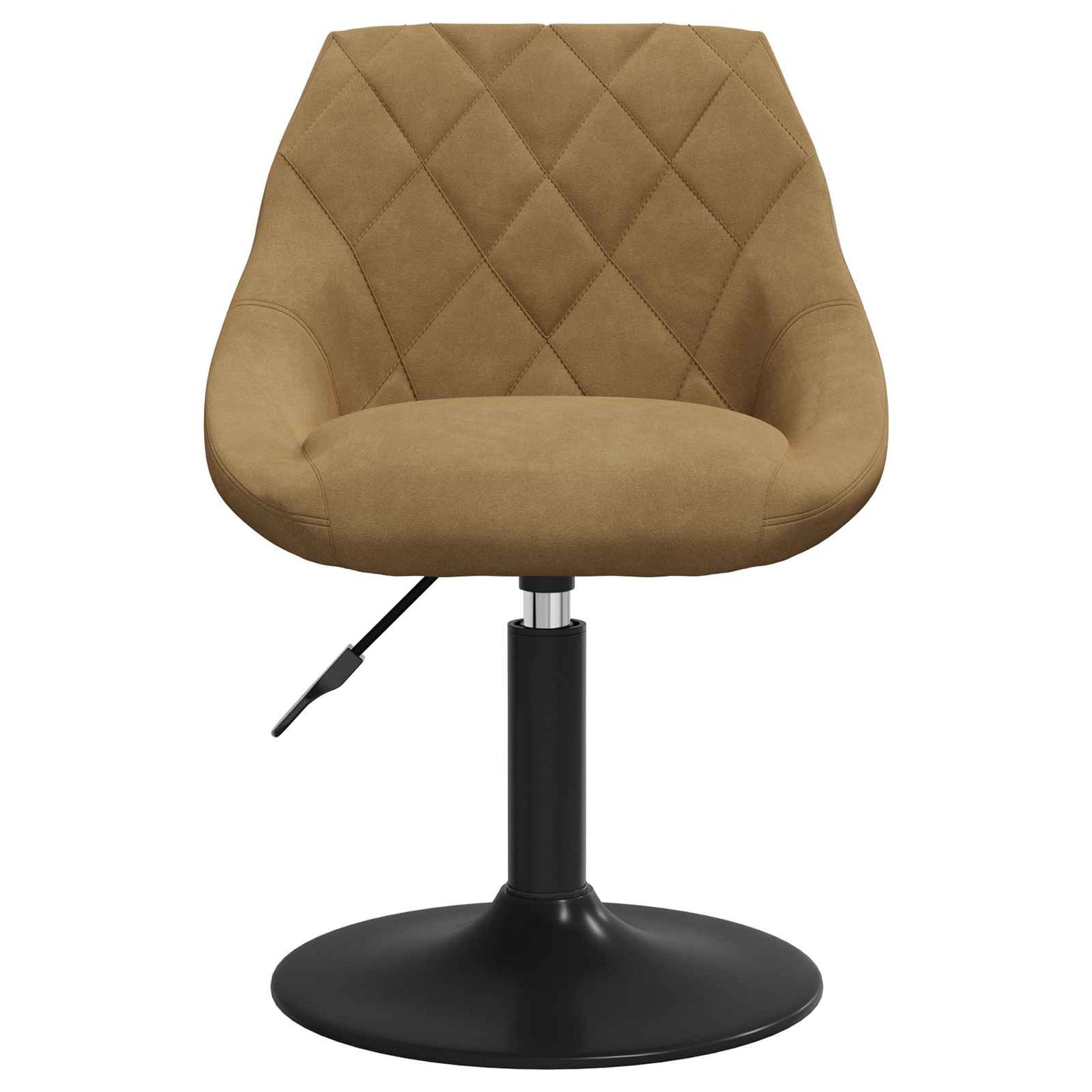 Swivel Spisestoler 2 stk. Kunstlær Brun 46 x 44 x 77.5 cm