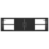 Vegghylle svart 102x30x29 cm konstruert tre