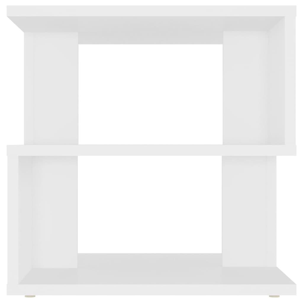 Sidebord hvit 40x40x40 cm konstruert tre