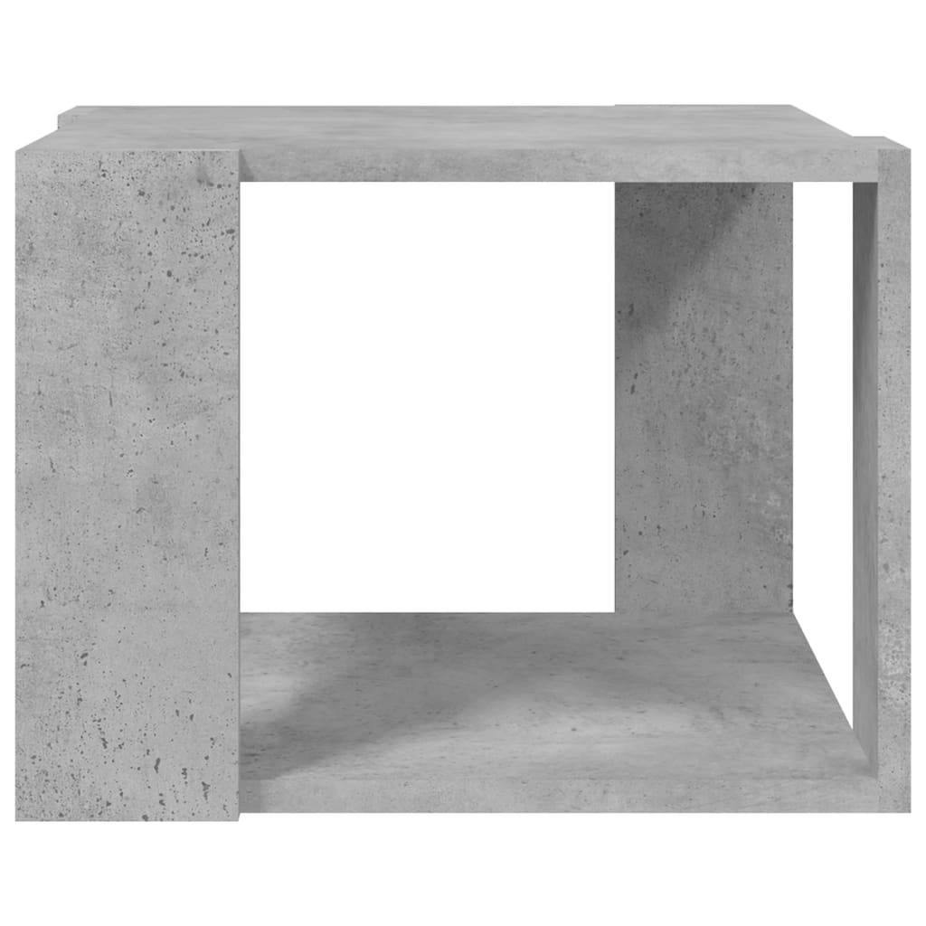 Salongbord betonggrå 40x40x30 cm konstruert tre