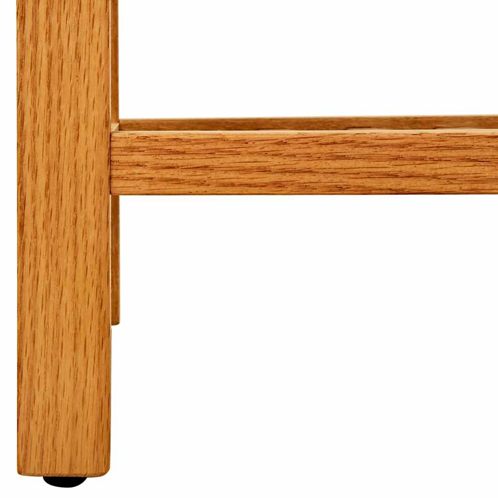 Skostativ med 4 hyller 50x27x80 cm heltre eik