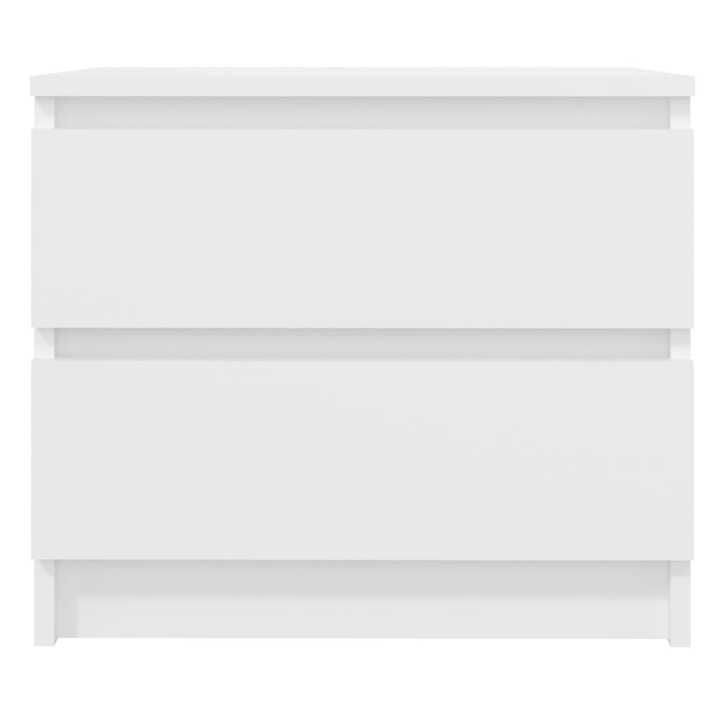 Nattbord 2 stk hvit 50x39x43,5 cm konstruert tre