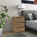 Nattbord sonoma eik 40x35x62,5 cm konstruert tre