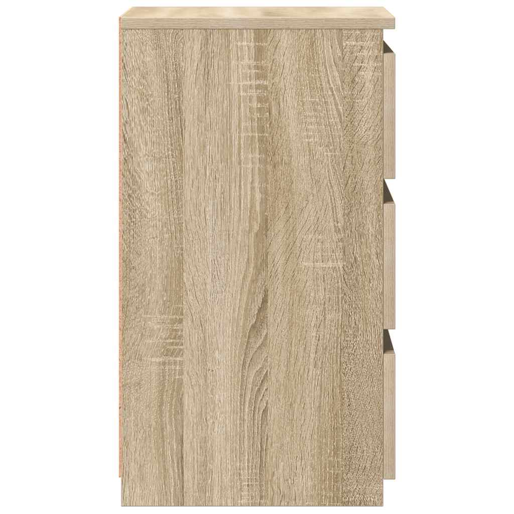 Nattbord 2 stk sonoma eik 40x35x62,5 cm konstruert tre
