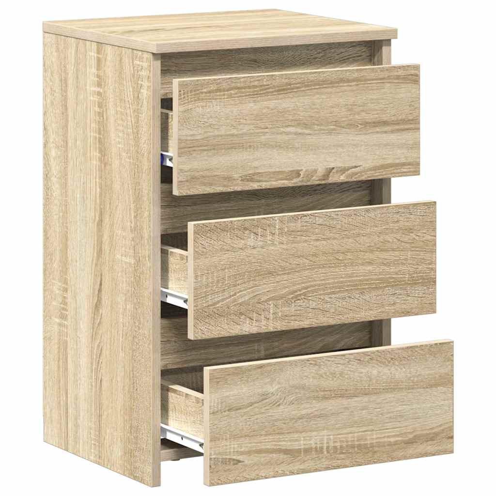 Nattbord 2 stk sonoma eik 40x35x62,5 cm konstruert tre