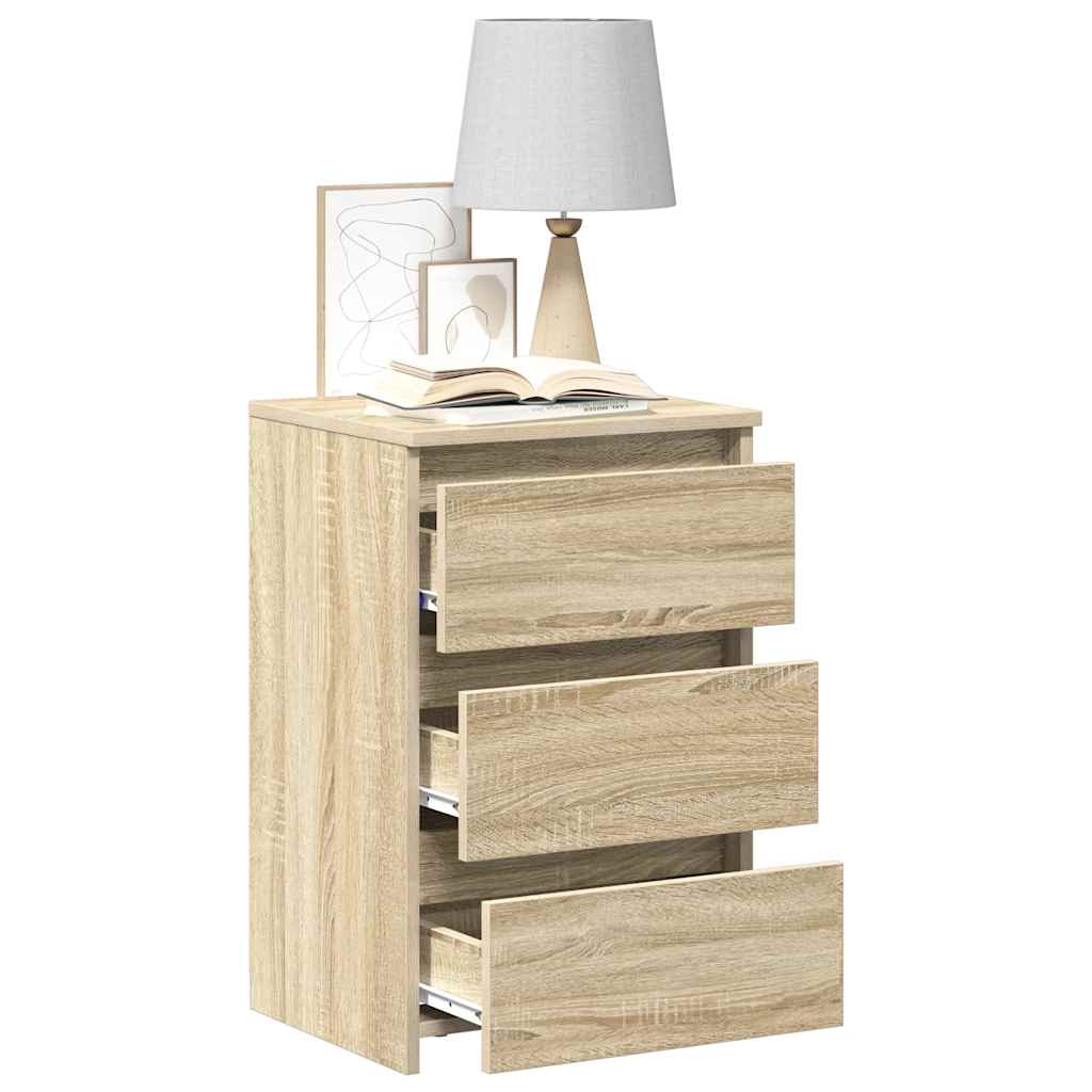 Nattbord 2 stk sonoma eik 40x35x62,5 cm konstruert tre