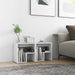 Nattbord 2 stk hvit 40x30x40 cm konstruert tre