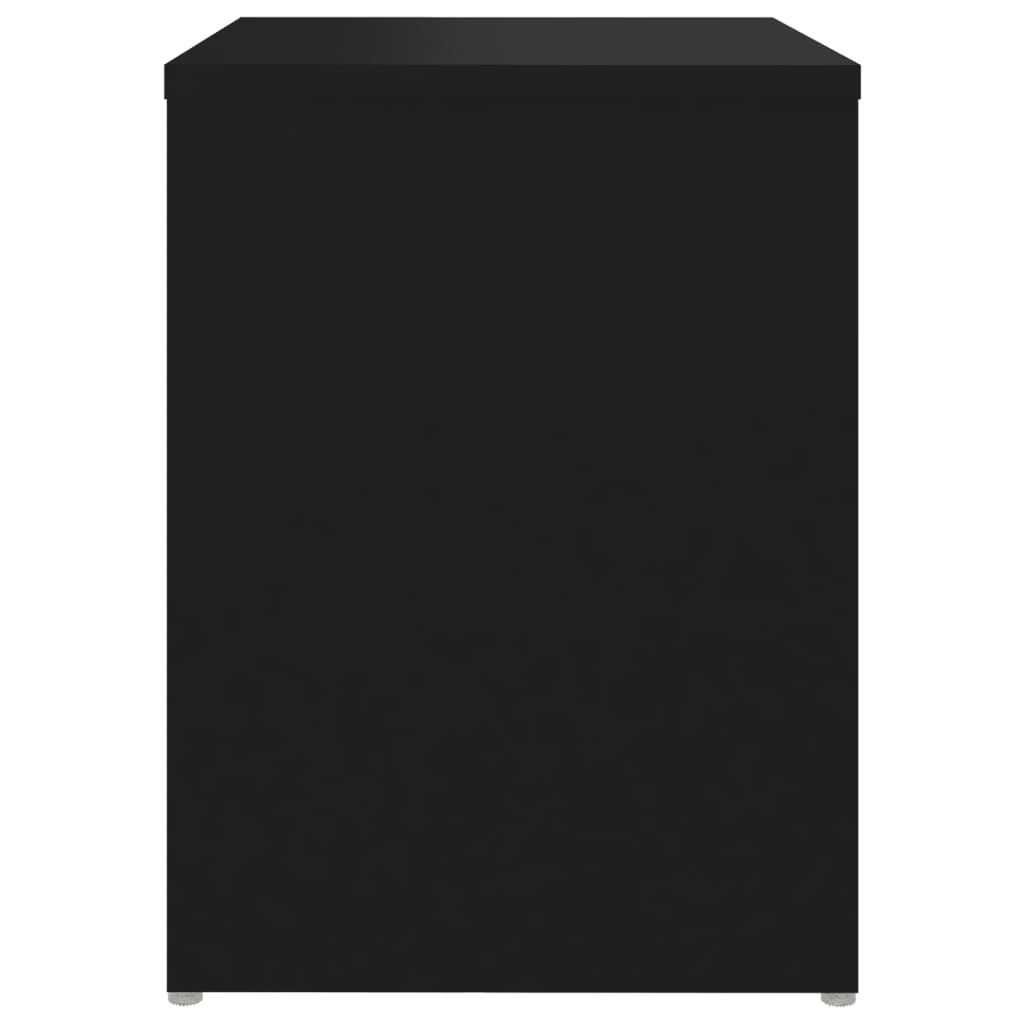 Nattbord svart 40x30x40 cm konstruert tre