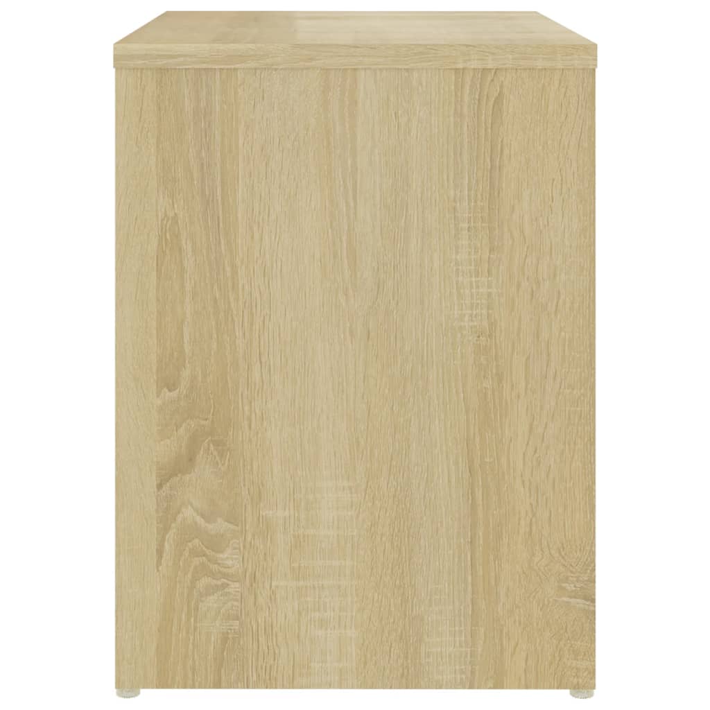 Nattbord 2 stk sonoma eik 40x30x40 cm konstruert tre