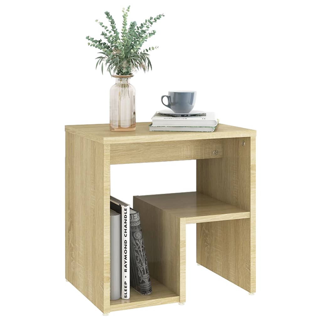 Nattbord 2 stk sonoma eik 40x30x40 cm konstruert tre