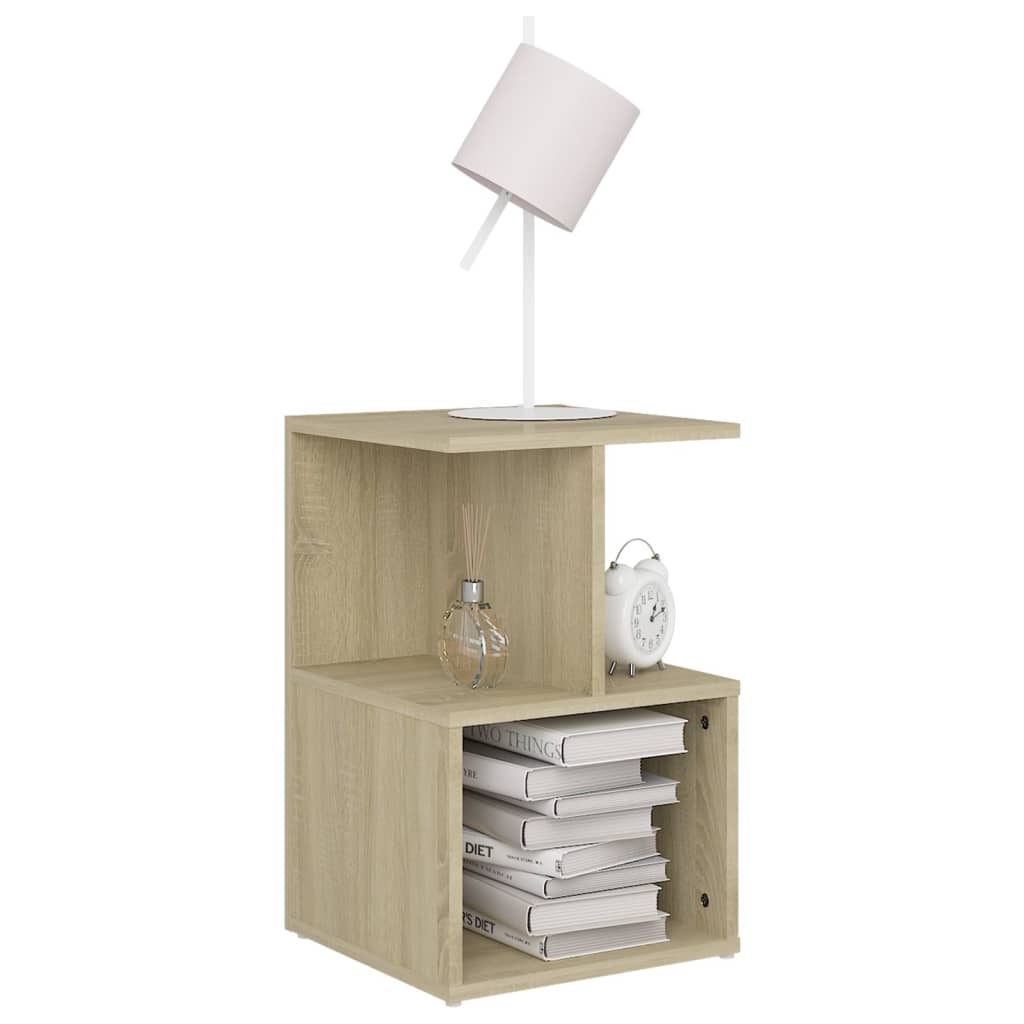 Nattbord sonoma eik 35x35x55 cm konstruert tre