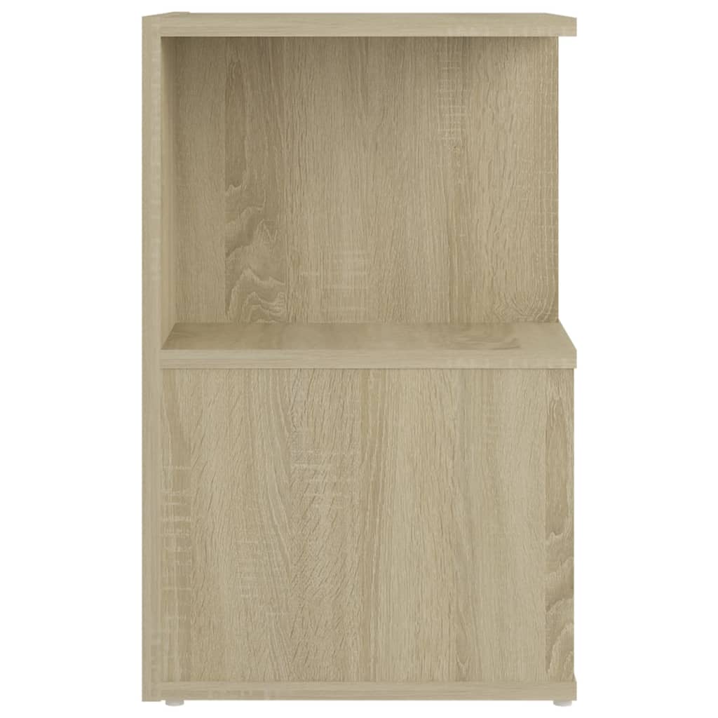 Nattbord 2 stk sonoma eik 35x35x55 cm konstruert tre