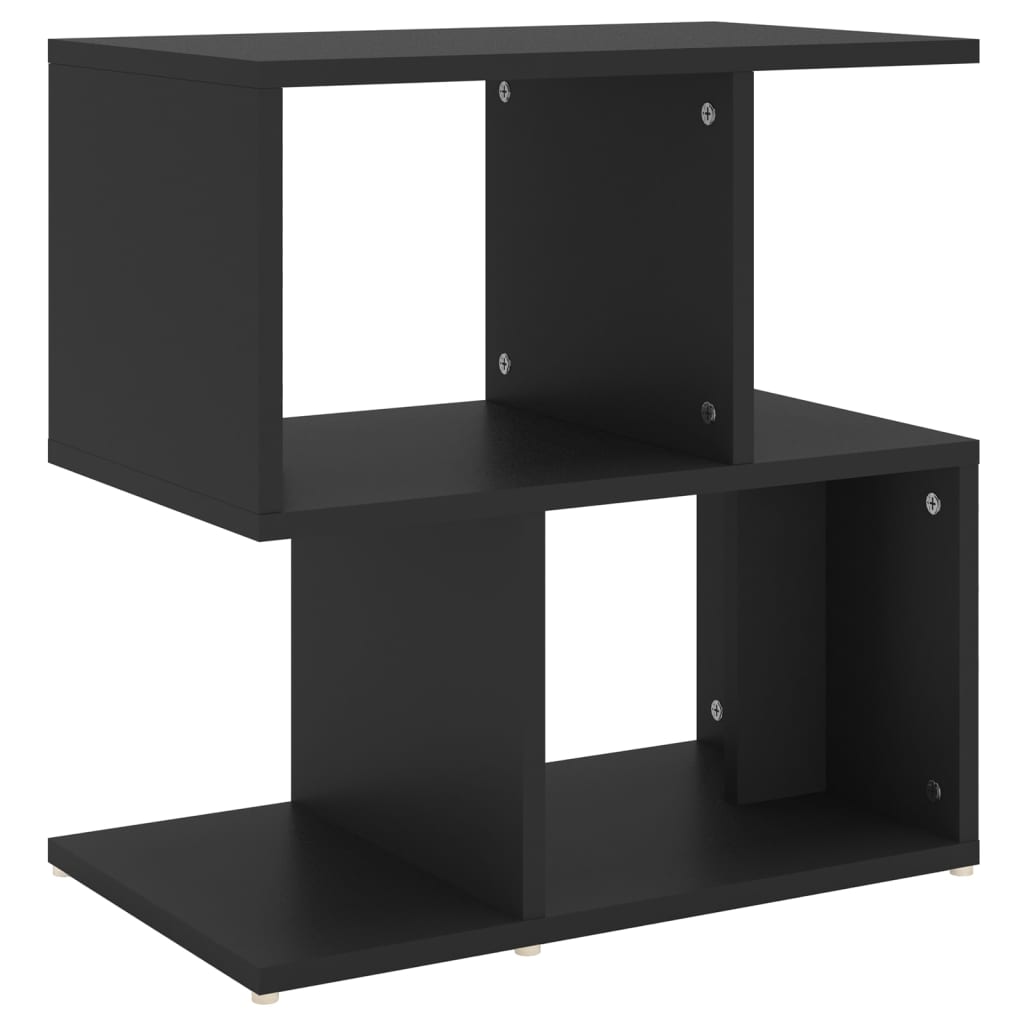 Nattbord svart 50x30x51,5 cm konstruert tre