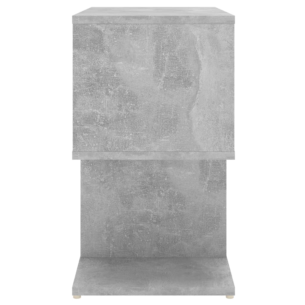 Nattbord 2 stk betonggrå 50x30x51,5 cm konstruert tre