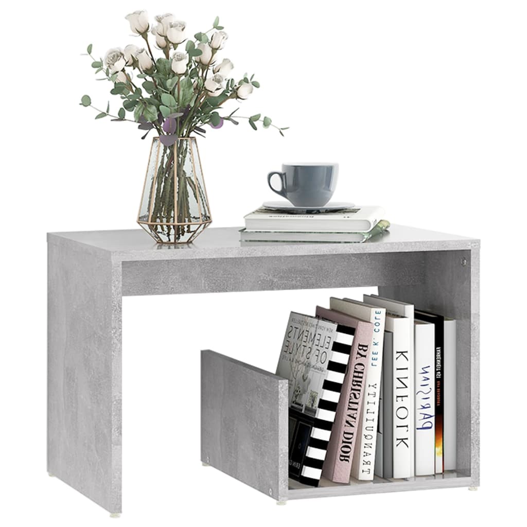 Sidebord betonggrå 59x36x38 cm konstruert tre vidaXL