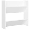 Veggskoskap 4 stk hvit 60x18x60 cm konstruert tre