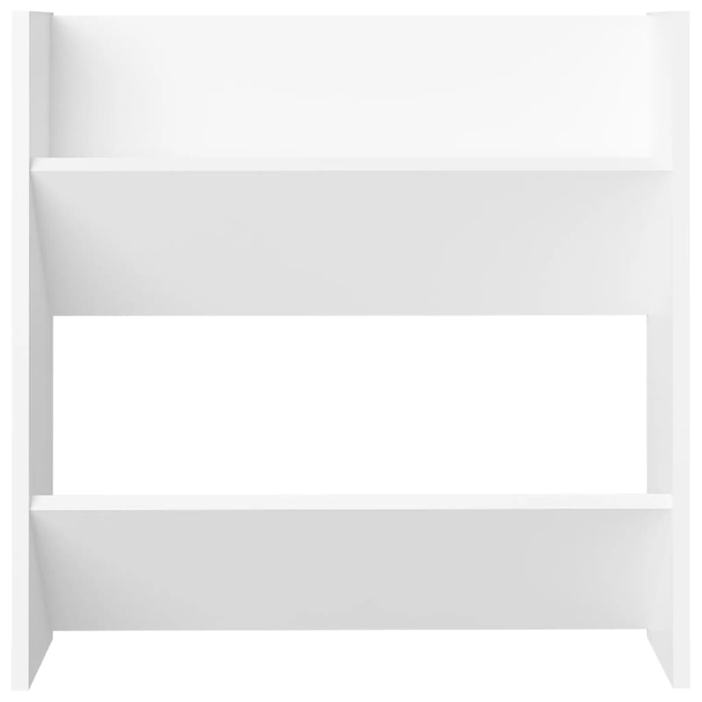Veggskoskap 4 stk hvit 60x18x60 cm konstruert tre