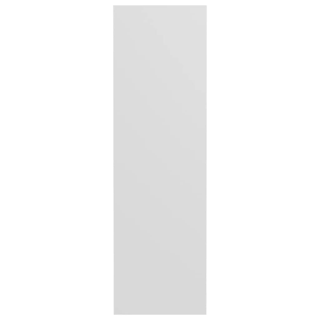 Veggskoskap 4 stk hvit 60x18x60 cm konstruert tre