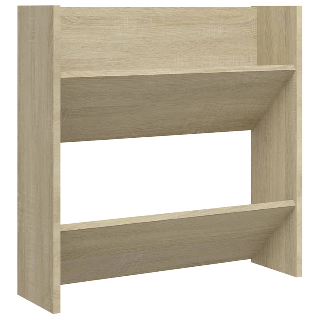 Veggskoskap sonoma eik 60x18x60 cm sponplate