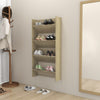 Veggskoskap 2 stk sonoma eik 60x18x60 cm sponplater
