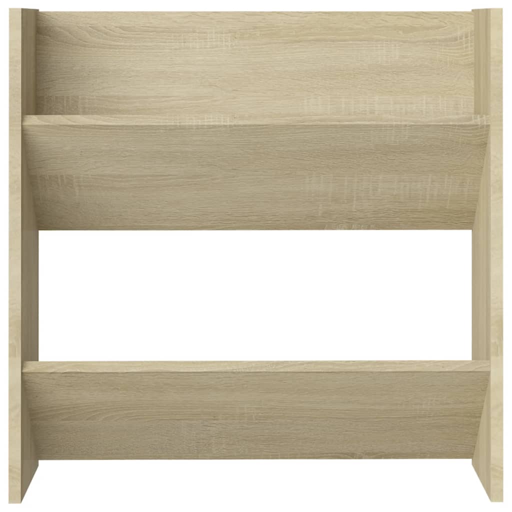 Veggskoskap 2 stk sonoma eik 60x18x60 cm sponplater