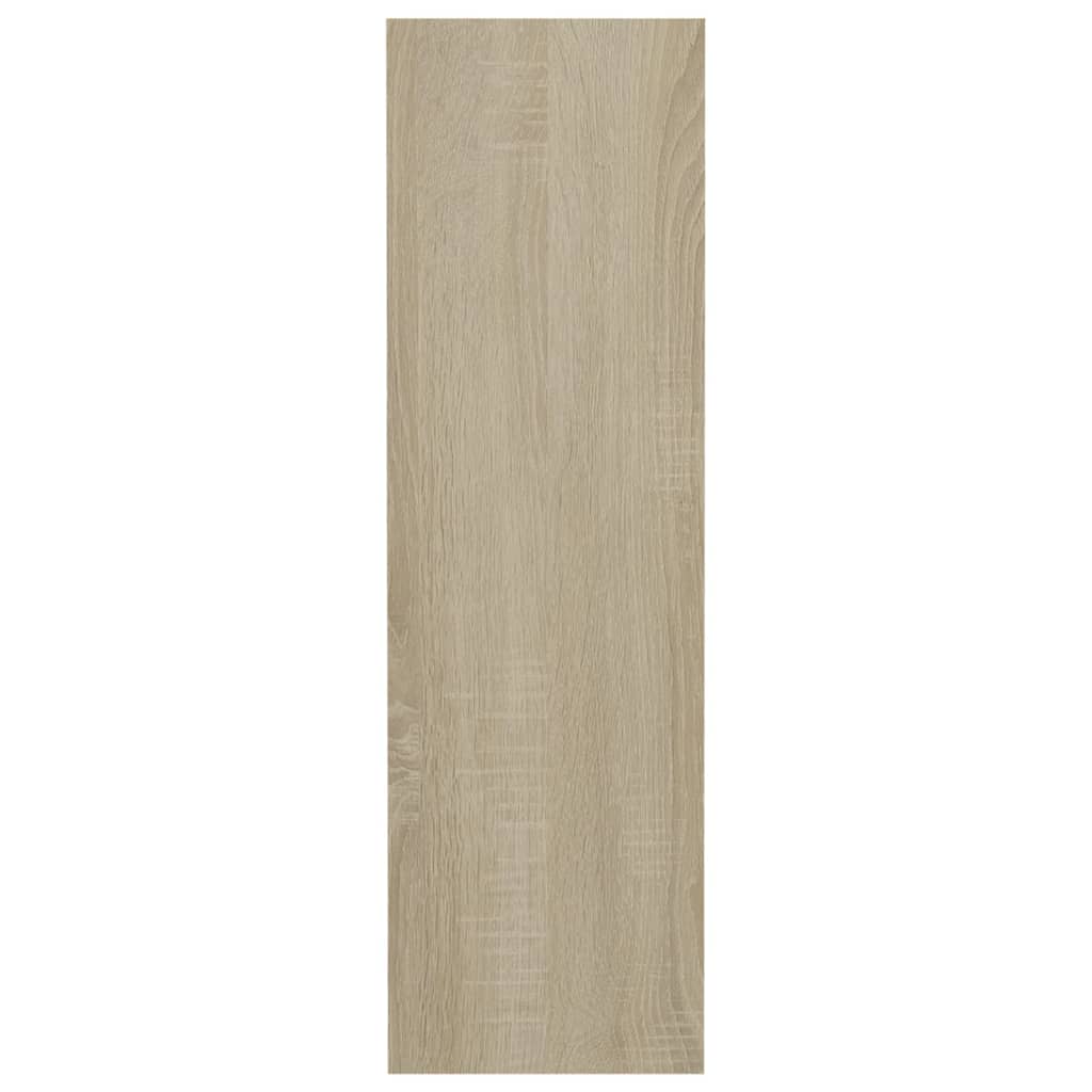 Veggskoskap 2 stk sonoma eik 60x18x60 cm sponplater