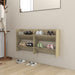 Veggskoskap 2 stk sonoma eik 60x18x60 cm sponplater