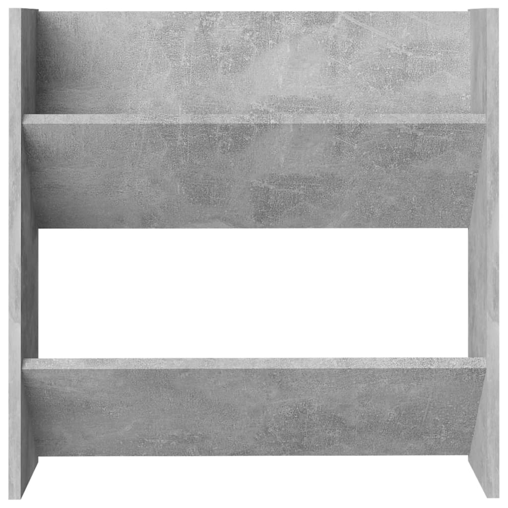 Veggskoskap betonggrå 60x18x60 cm sponplate