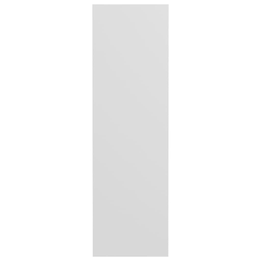 Veggskoskap 2 stk 80x18x60 cm hvit sponplate